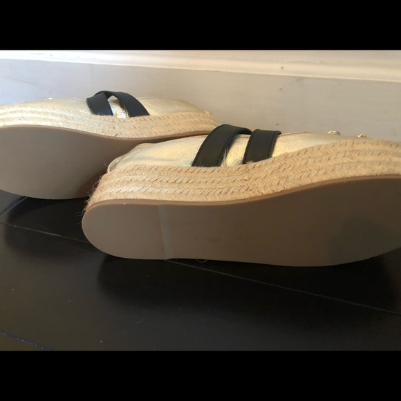 ❣️sold❣️Miu Miu Gold ballet flat Form espadrilles - Picture 10 of 14